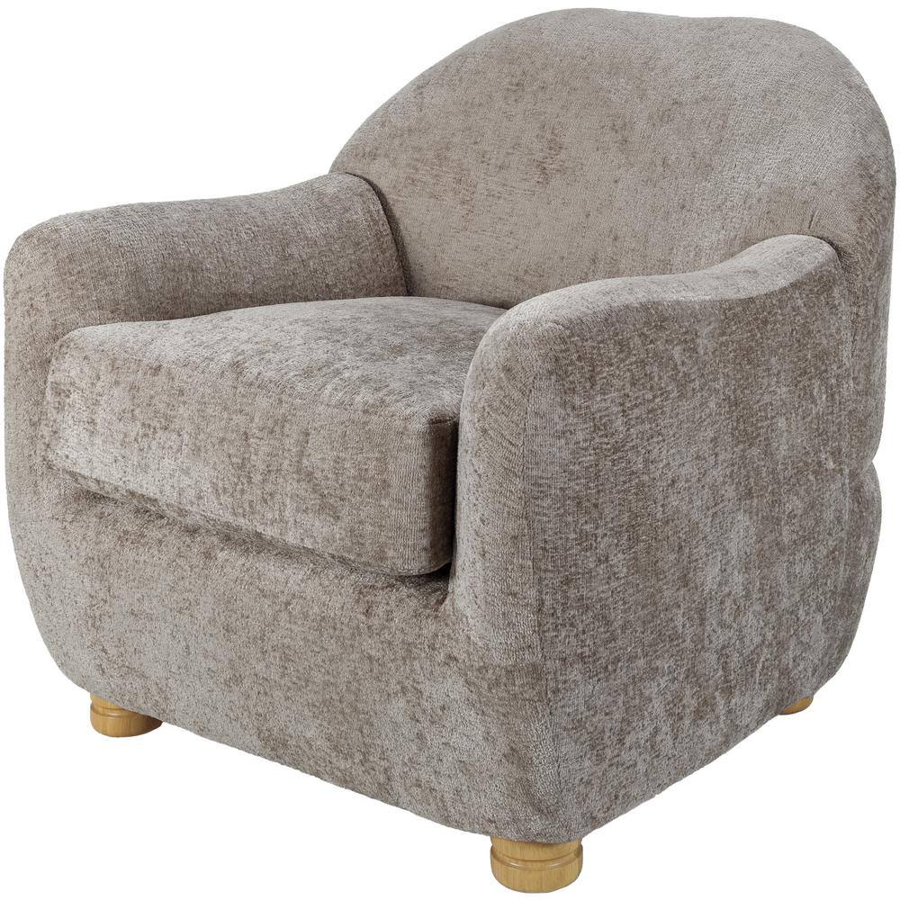 Jarrett Modern Accent Armchair, Light Grey, 32 in. H x 33 in. W x 36 in. D