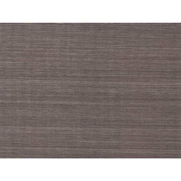 A-Street Prints Xidi Brown Grasscloth Brown Wallpaper Sample