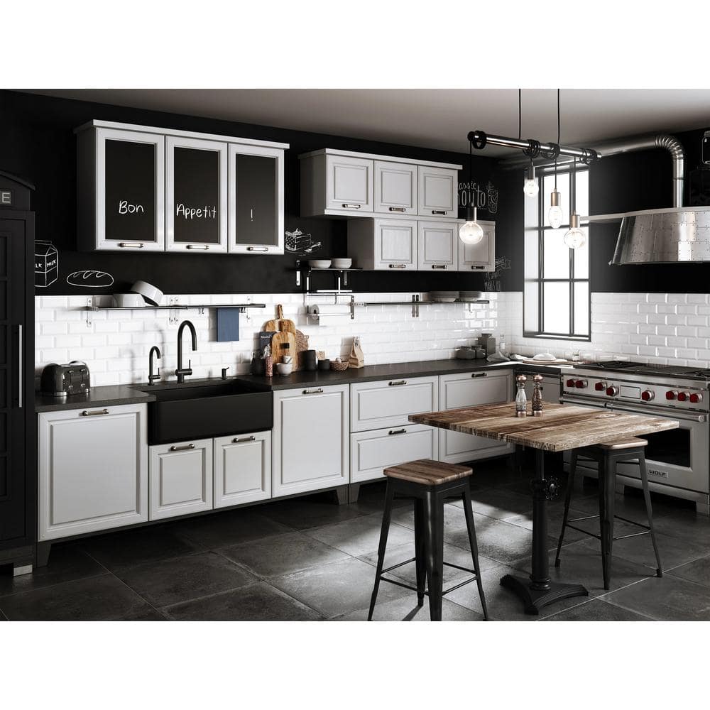 Black Stainless Steel Pull-Down Kitchen Faucet with Spray