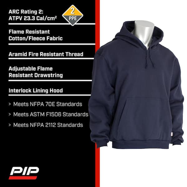 Typing Software Champion Cherry Hoodie PIP Men's Large Navy AR/FR