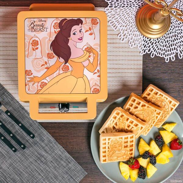 Uncanny Brands Disney 1200-Watt Beauty and the Beast Yellow Square