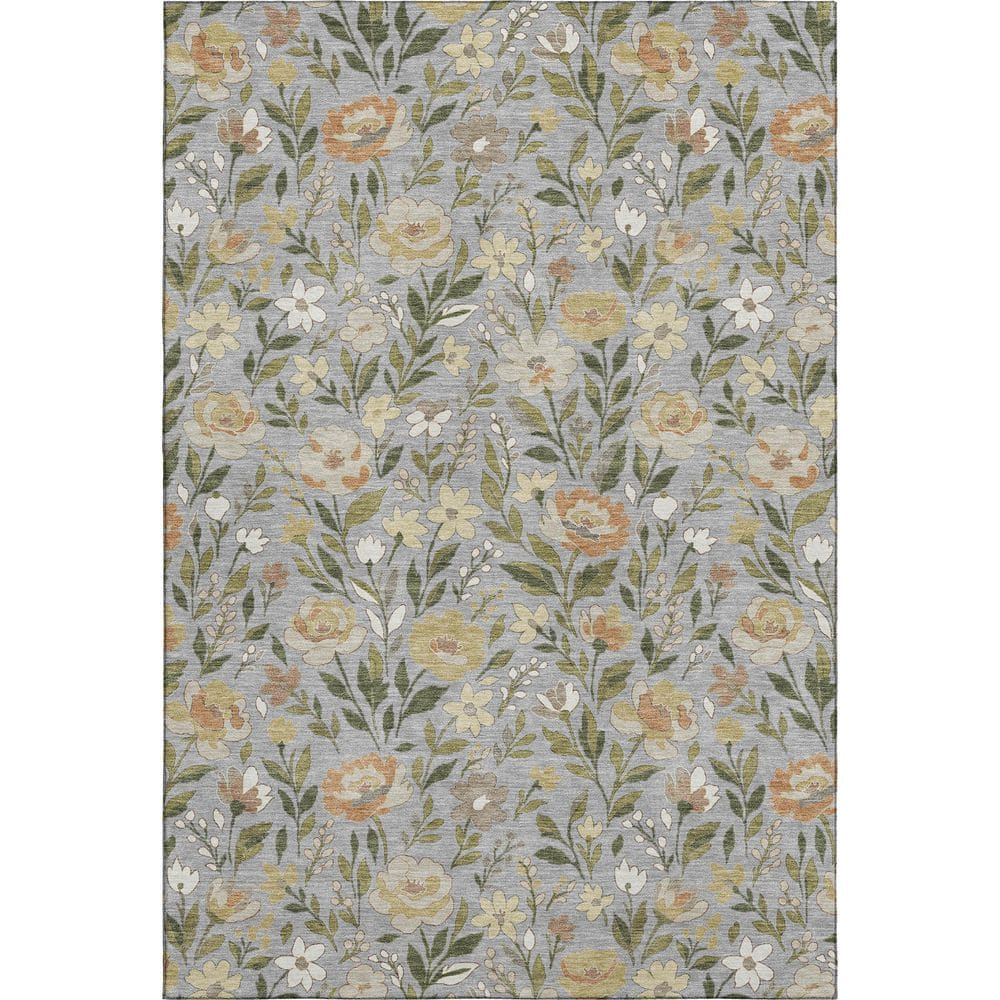 Mayfield Premium Machine Washable Abstract AMF2438 Gray 10 ft. x 14 ft. Area Rug price history on PriceWatchPro