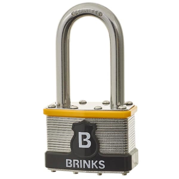 50mm Long Shackle Tall Weather Proof Laminated Lock Steel Padlock With 2 Keys 