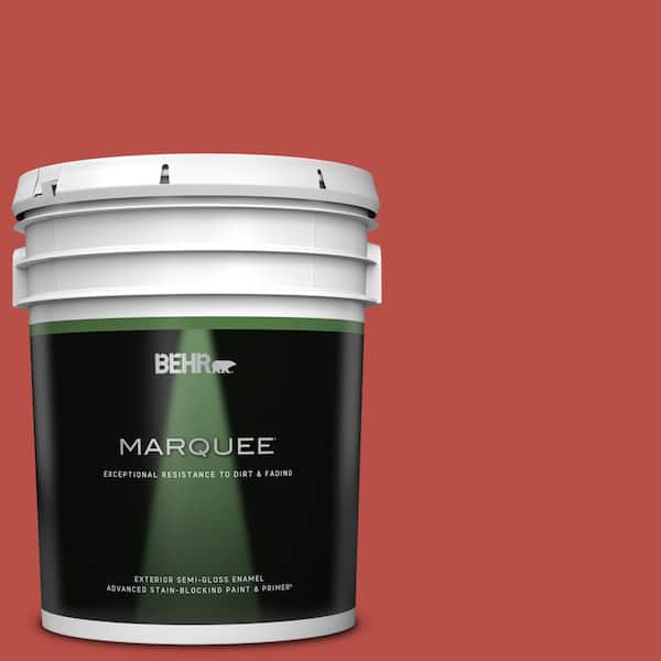 BEHR MARQUEE 5 gal. Home Decorators Collection #HDC-MD-16 Cherry Red Semi-Gloss Enamel Exterior Paint & Primer