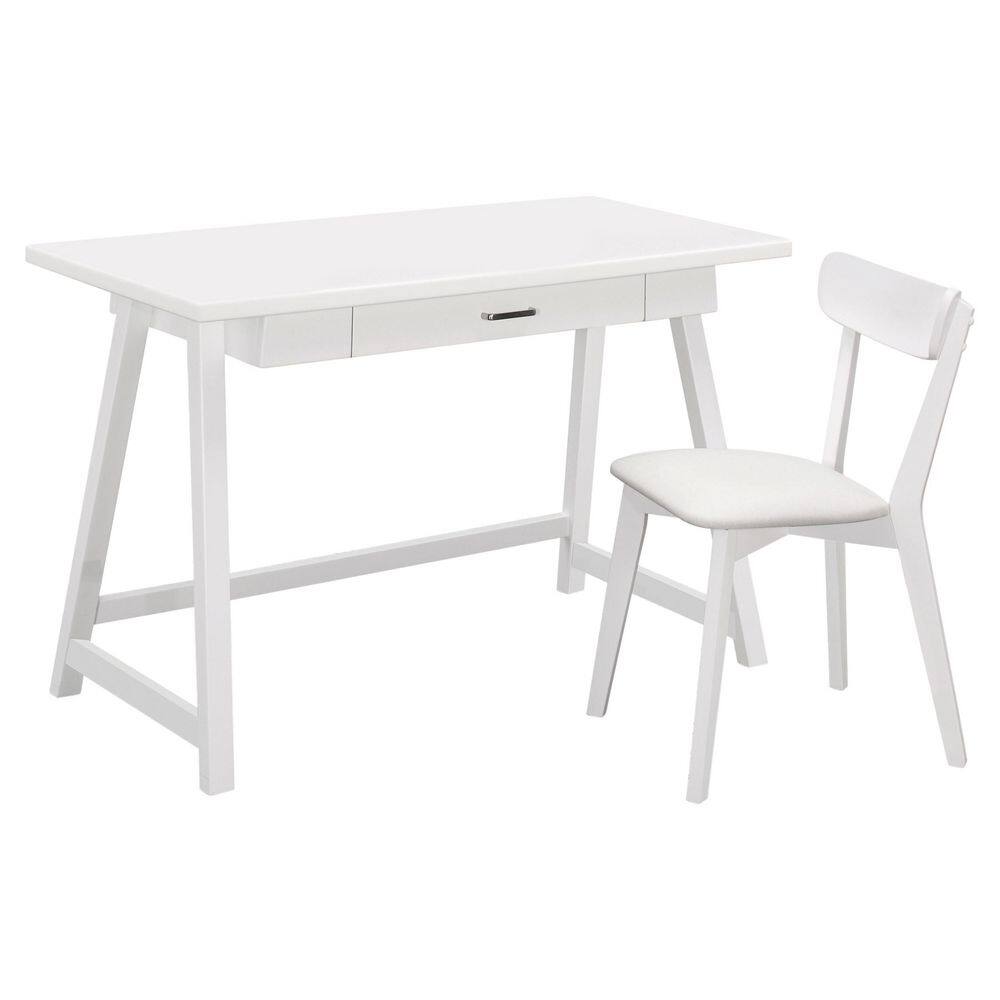 coaster writing desk white