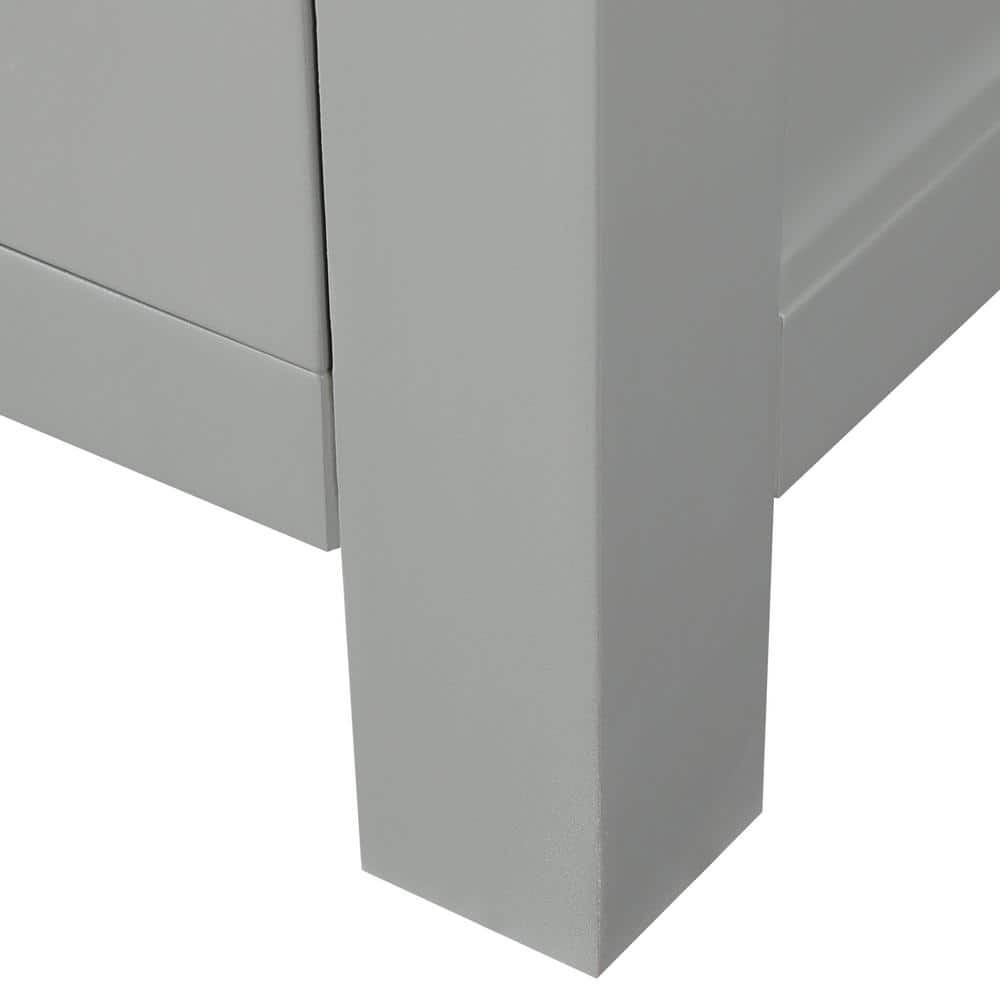 Modero 72'' Chilled Gray Solid Wood Double Vanity Base