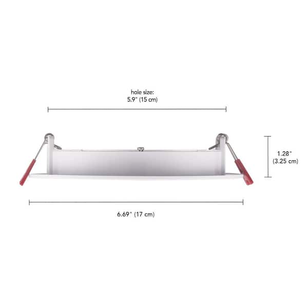Commercial Electric - Pro Value Series LED 6 in Round Adj Color Temp Canless Recessed Light for Kitchen Bath Living rooms, Wht 12-Pk