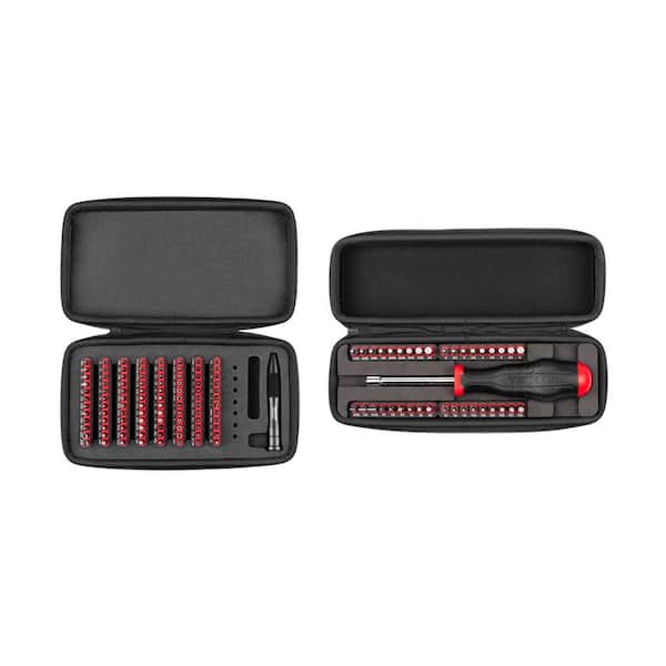 4 mm and 1/4 Inch Bit Driver and Bit Set with Cases (134-Piece)