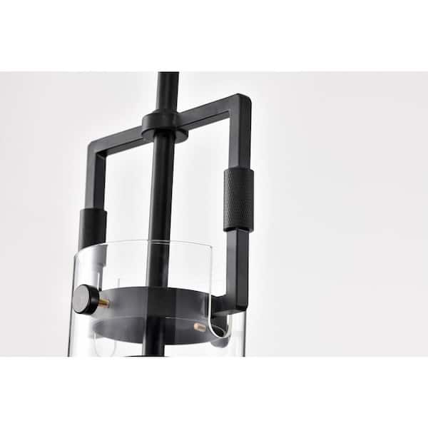 Edvivi Essence 1-Light Matte Black Modern Mini Pendant Light with