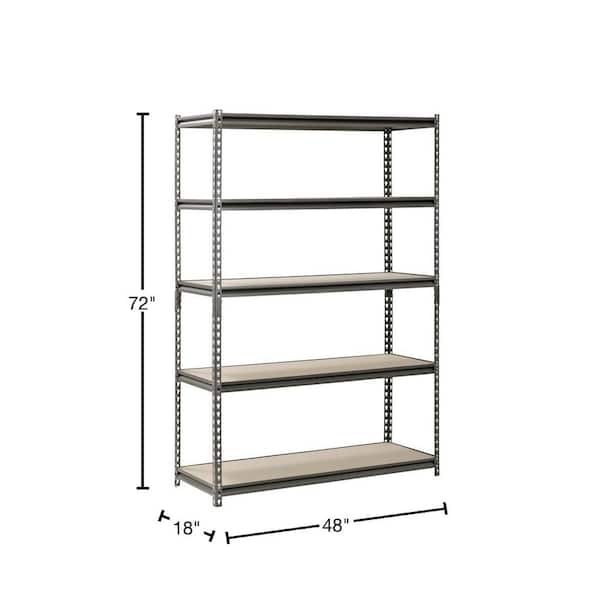 Muscle Rack 5-Tier Boltless Steel Garage Storage Shelving Unit in