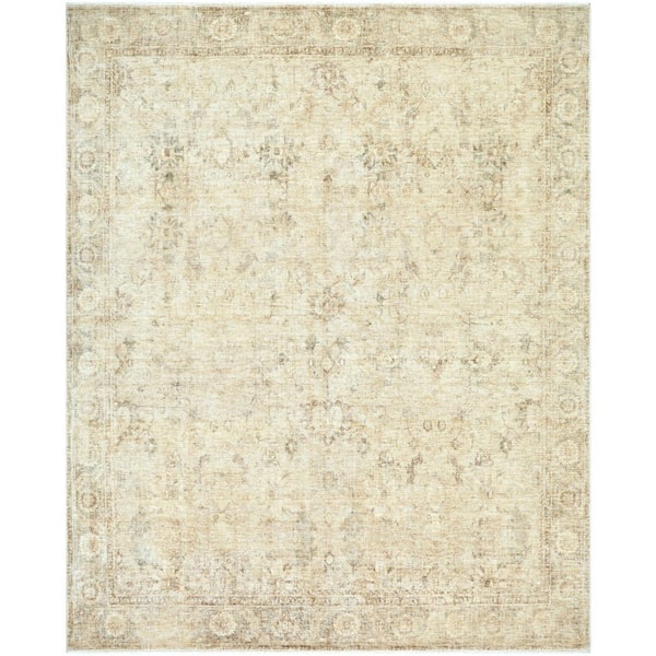 Livabliss Galey Alix x Livabliss Fetscher II Vintage Medallion Area Rug, 5' x 7'6 in. (5' x 8'), Olive