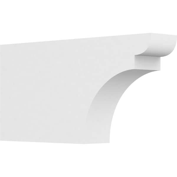 Ekena Millwork 3 in. x 8 in. x 16 in. Yorktown PVC Rafter Tail Brace