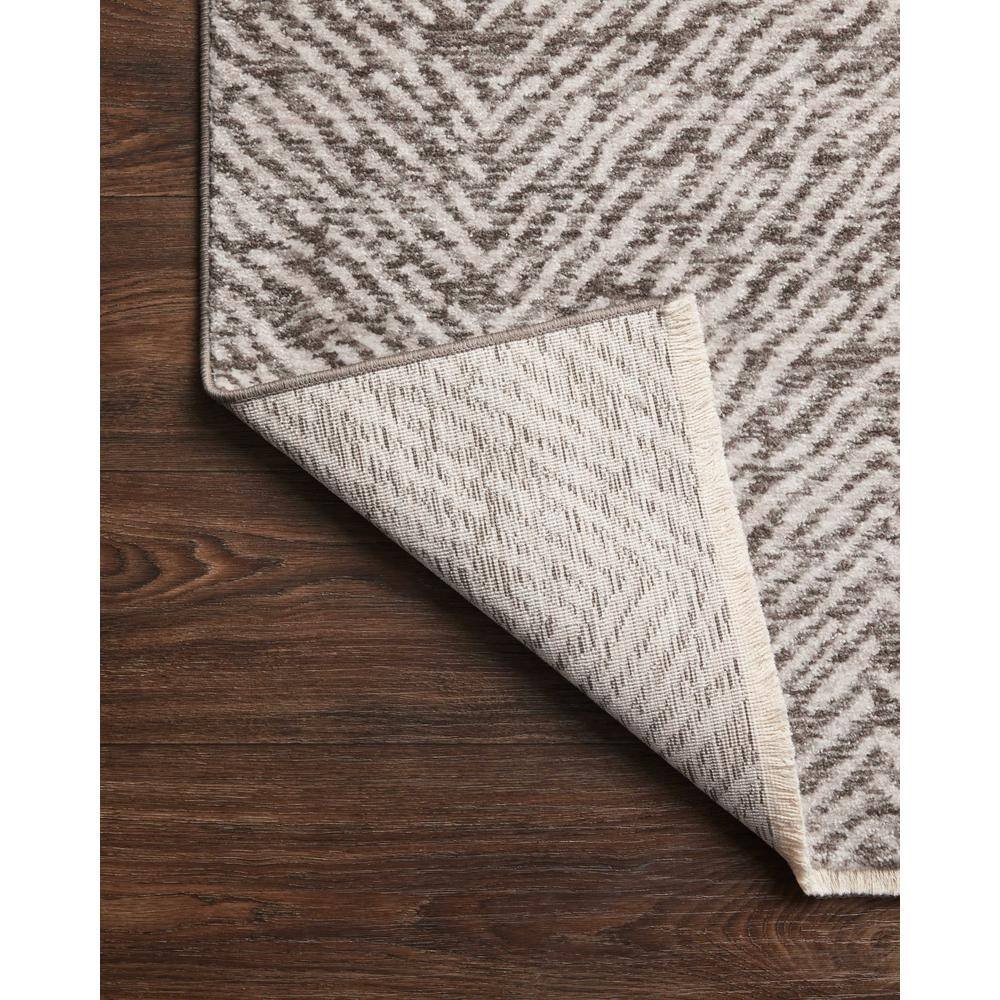 Handmade Taupe and Dove Rectangular Viscose Area Rug 7'-10" x 10'