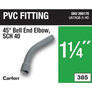 1-1/4 in. 45-Degree Schedule 40 Standard Radius Belled End Elbow