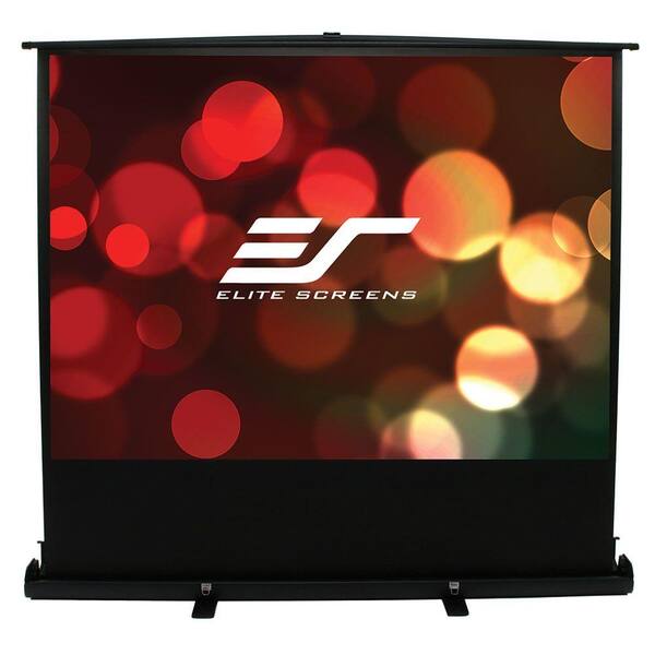 Elite Screens 36 in. H x 48 in. W Manual Pull Up Projection Screen