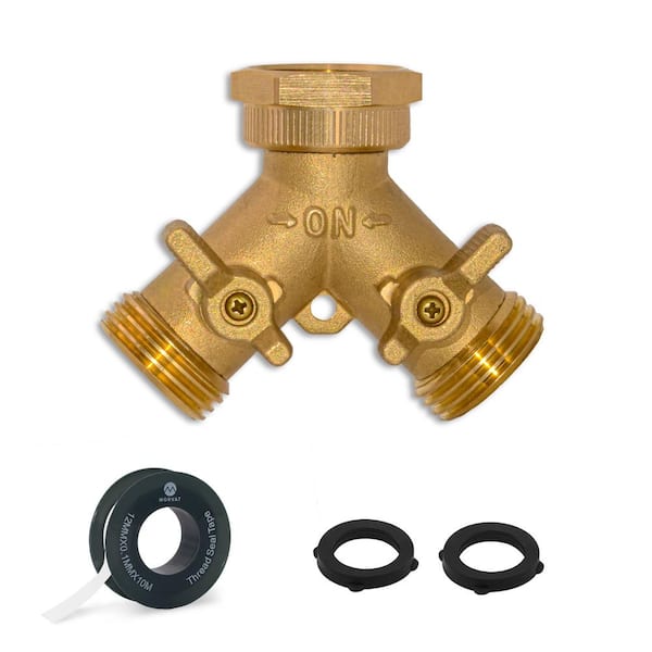 Quick Fittings Garden Water Connector 2 Way Details about   LUEXBOX Y Hose Splitter Double 