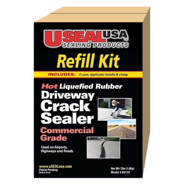USEAL USA 7 lb. Driveway Crack Sealer and Refill Kit