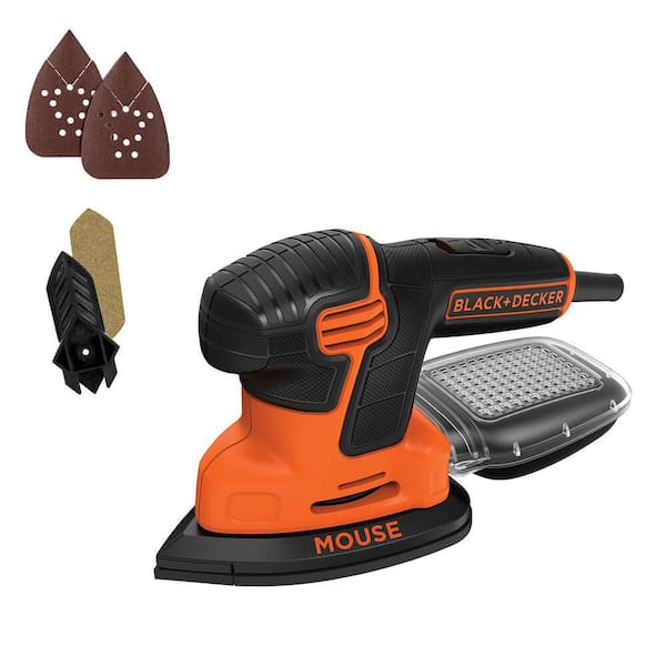 BLACK+DECKER 12-Pack Assorted Sandpaper For Mouse Sander – Fine, Medium & Extra Fine Grit With Dust Collection Holes