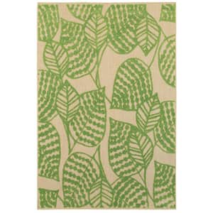 Mali Green 7 ft. x 10 ft. Outdoor Patio Area Rug