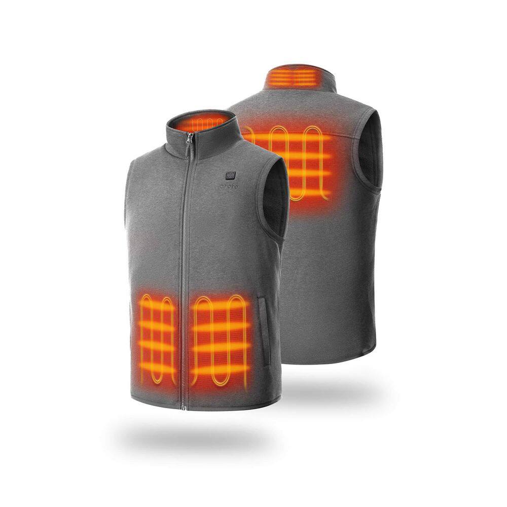 Men's XX-Large Gray 7.38-Volt Lithium-Ion Fleece Heated Vest with (1) 4.8Ah Battery price history on PriceWatchPro