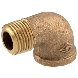 Anderson Metals Brass Compression Elbow, Lead Free, 3/8 x 1/4 In
