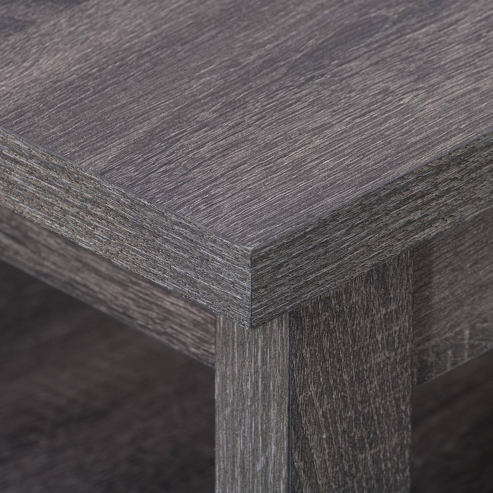 Hollywood Dark Gray Rectangular Coffee Table with Hidden Storage