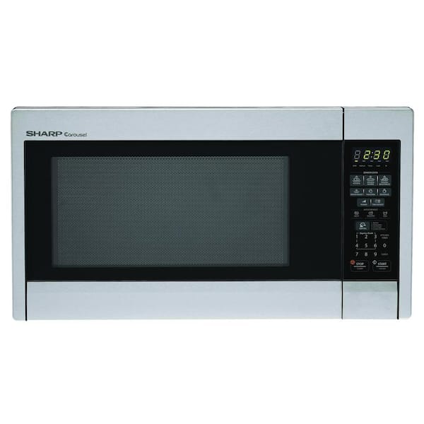 Sharp 1.3 cu. ft. Countertop Microwave in Stainless Steel with Sensor Cooking