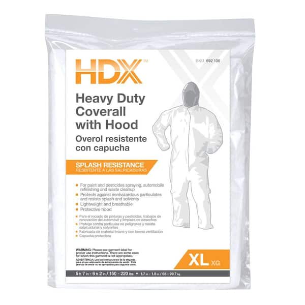 HDX XL Heavy Duty Painters Coverall with Hood