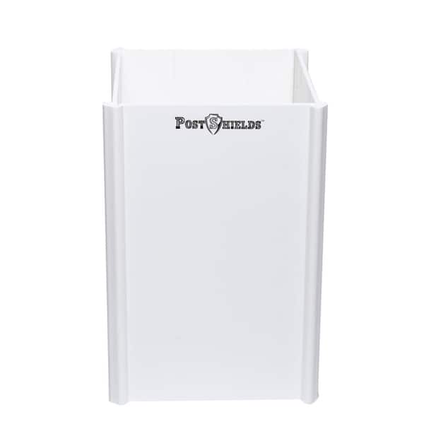 Post Shields 3.5 in. x 3.5 in. x 6 in. H Post Wrap in White