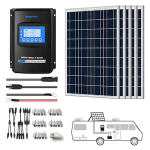 500-Watt Polycrystalline OffGrid Solar Power Kit with 5 x 100-Watt Solar Panel, 40 Amp MPPT Charge Controller
