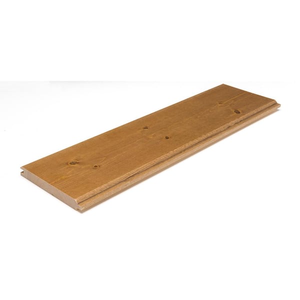 HARDWOOD REFLECTIONS 1 in T x 6 in W x 8 ft L Prefinished T&G End Matched Pine in Early American Spruce with 8--Pieces per Pack