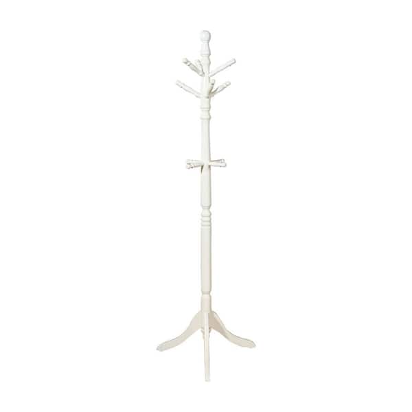 Furniture of America Altan Coconut White Coat Rack