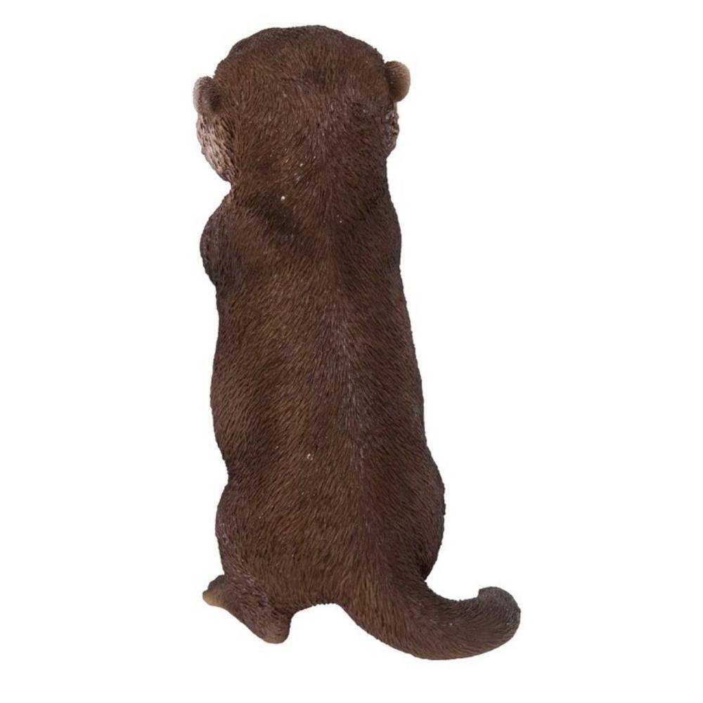 Charming Brown Polyresin Praying Otter Garden Statue