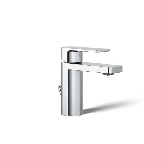 KOHLER Parallel 1.0 GPM Single Handle Single Hole Bathroom Sink Faucet in Polished Chrome