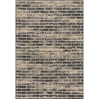 nuLOOM Maeve Mottled Charcoal 5 ft. x 8 ft. Abstract Indoor 