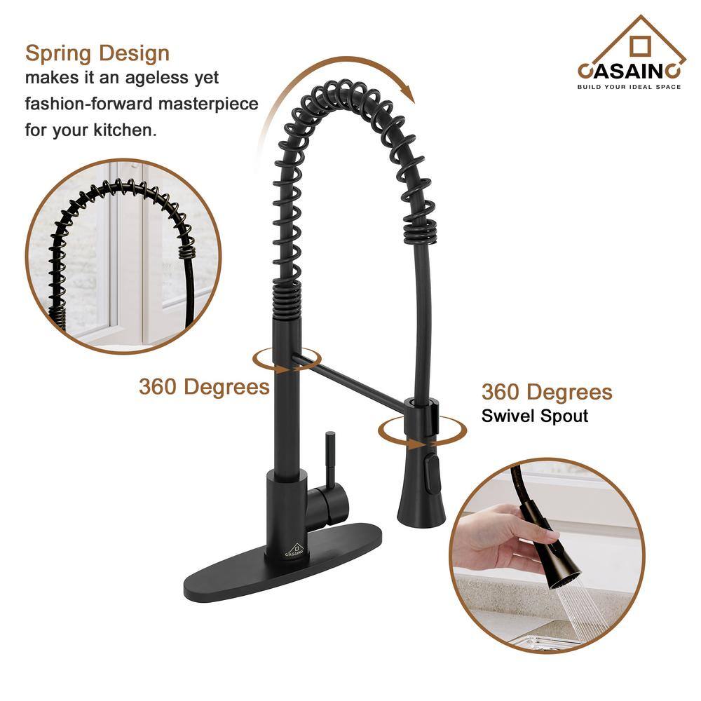 32" Stainless Steel Undermount Double Bowl Kitchen Sink with Matte Black Faucet