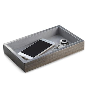 Lacquered "Ash" Wood Open Face Valet Tray