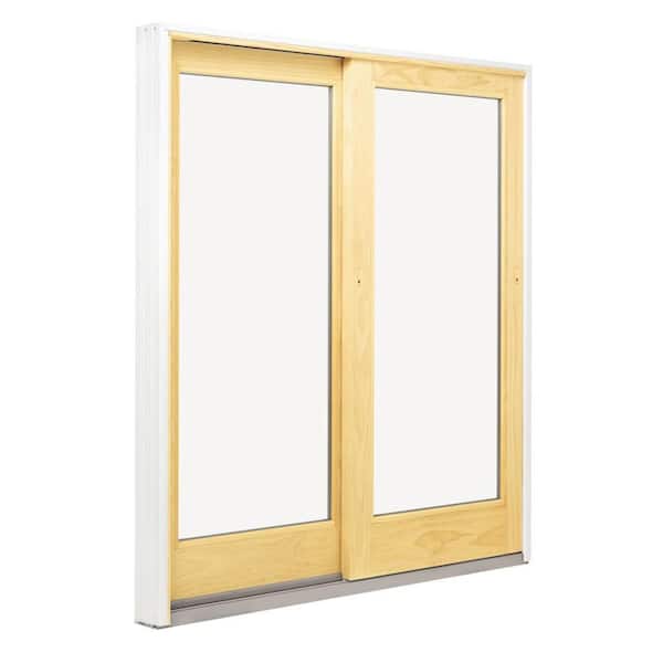 Andersen 71-1/4 in. x 79-1/2 in.400 Series White Right-Hand Frenchwood Gliding Patio Door w/ Pine Int