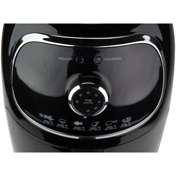 Brentwood AF-202BK 2 Quart Small Electric Air Fryer Copper with Timer and  Temp Control