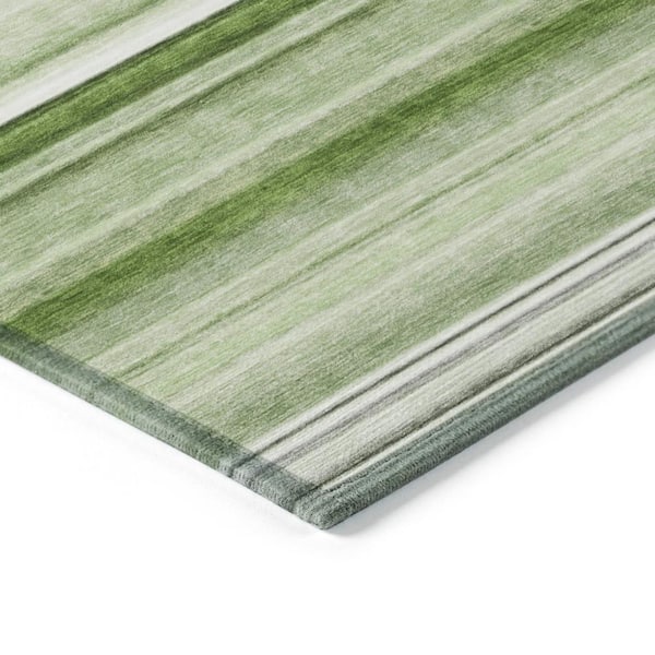 Chantille ACN529 Aloe 2 ft. 3 in. x 7 ft. 6 in. Machine Washable Indoor/Outdoor Geometric Runner Rug