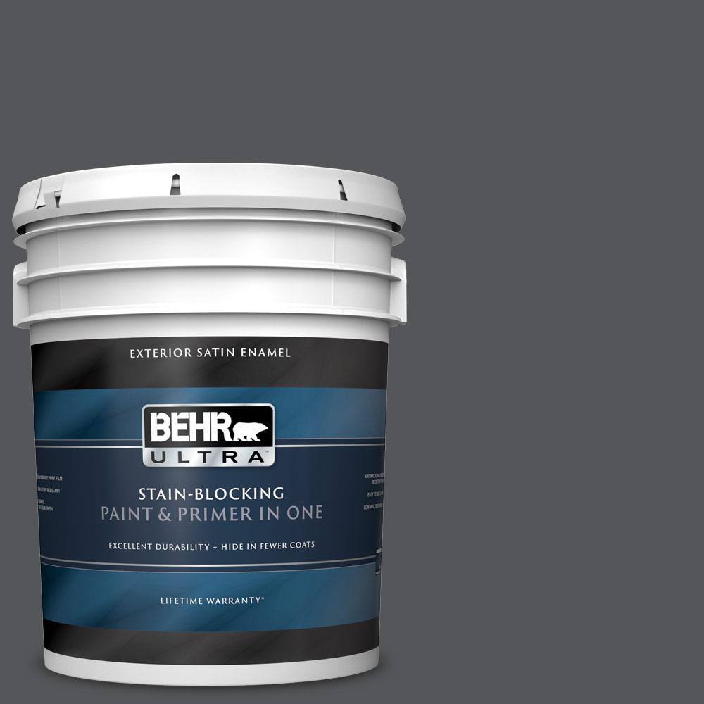 BEHR ULTRA 5 gal. PPU2422 Shadow Mountain Satin Enamel