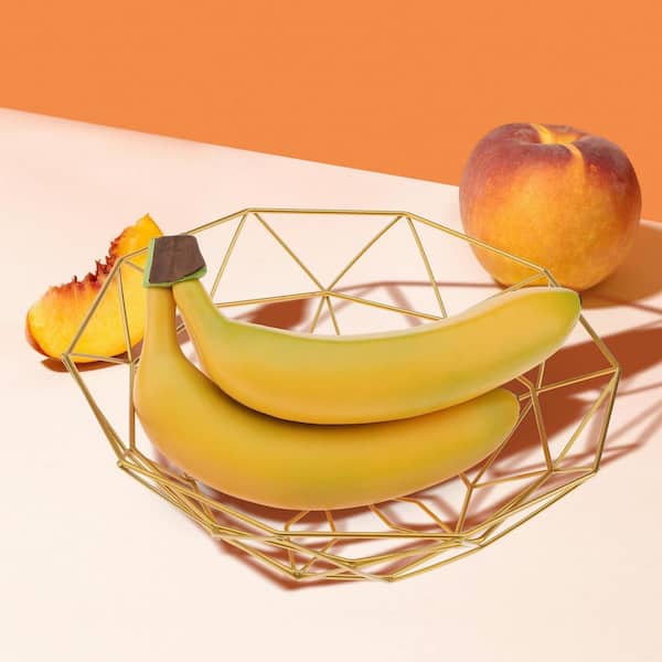 12 in. Artificial Yellow Indoor/Outdoor Banana Plant Lifelike