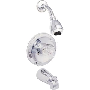 Traditional Collection Single-Handle 1-Spray Tub and Shower Faucet in Chrome (Valve Included)