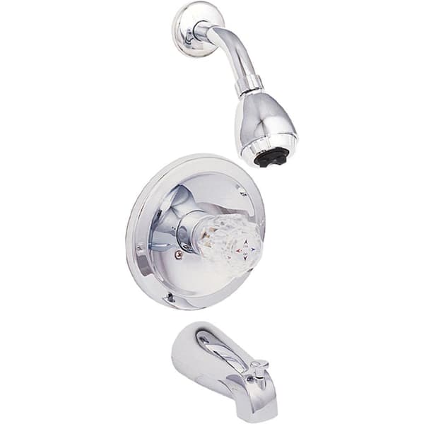 EZ-FLO Traditional Collection Single-Handle 1-Spray Tub and Shower Faucet in Chrome (Valve Included)