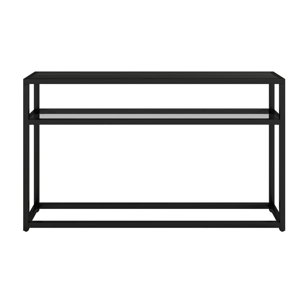 SEI FURNITURE Baldrick 50.25 in. Black Standard Rectangle ConsoleTable