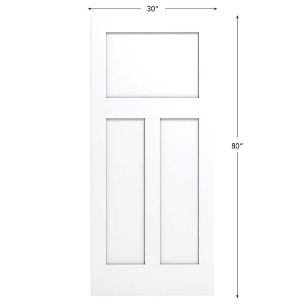 Alexandria Moulding 3068 36 in. W x 80 in. H 3 Panel Craftsman