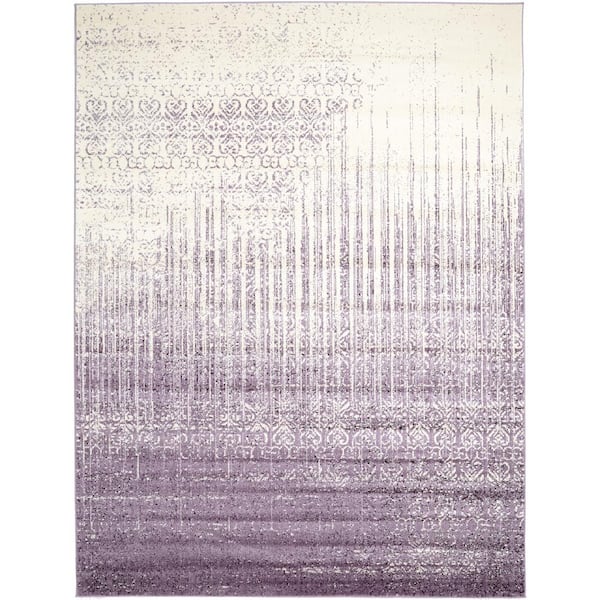 Unique Loom Del Mar Jennifer Purple 9' 0 x 12' 0 Area Rug