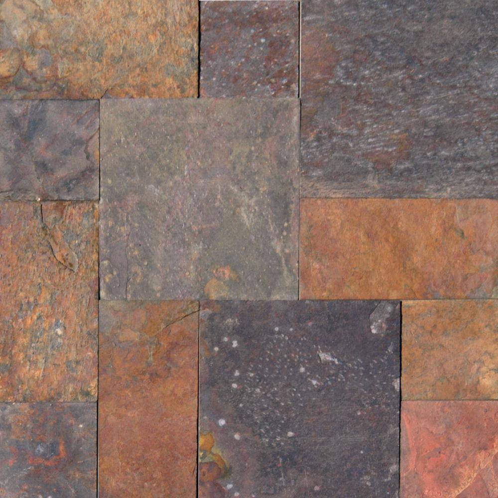 Peacock 16 in. x 24 in. Textured Slate Floor and Wall Tile (384 sq. ft./Pallet) price history on PriceWatchPro