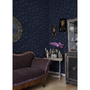 Zodiac Dreams Navy Peel and Stick Wallpaper