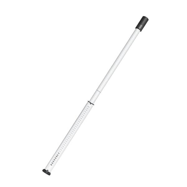 20-50 in. White Adjustable Multi-use Heavy Duty Sliding Patio Door Window Security Lock Bar, Sliding Door Stopper